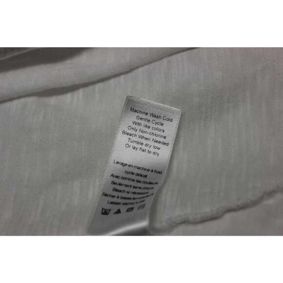 Left of Center Anthropologie burnout distressed destroyed asymmetric t-shirt L - Picture 14 of 14